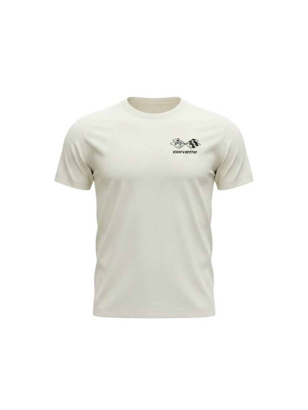 Chemistry Mens Cream Corvette 1974 Chevrolet Graphic Short Sleeve T-Shirt S